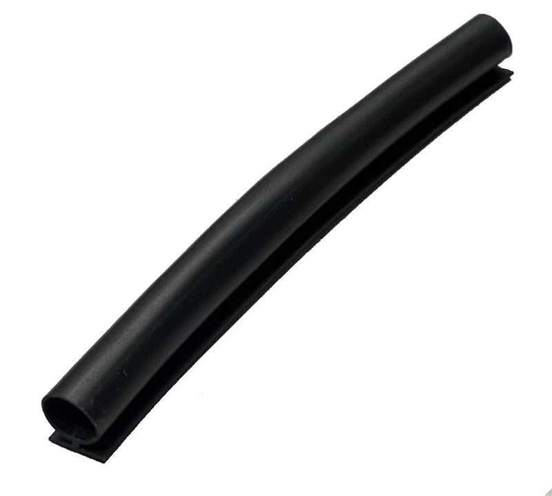 Herco TP-1132 Miniature Bulb-Shaped Black Neoprene Rubber Gasket Seal - 7/32" Base with 1/4" Hollow Bulb x 10 ft. - Image 3
